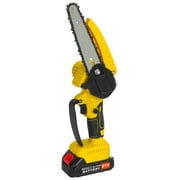 Queroig 2 in 1 Cordless Pole Saw \u0026 Mini Chainsaw, 6-inch Brushless Electric Chain Saw with 2 x 1.5Ah Battery, 5.9 Feet MAX Reach Pole Saw for Tree Pruning